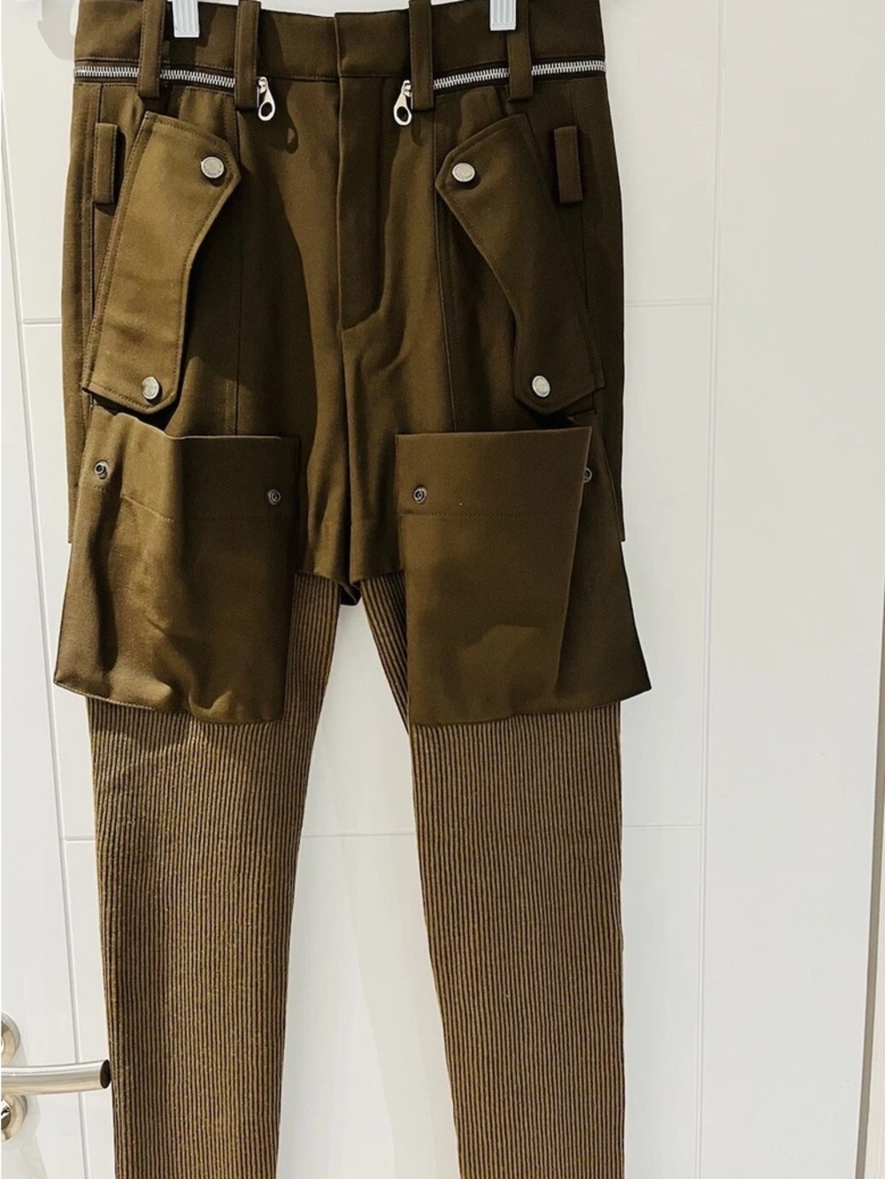 Chloe Brown Wool Pocket Detail Knit vintage pant